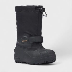 Columbia Youth Powderbug Black Insulated Waterproof Snow Boots size 6